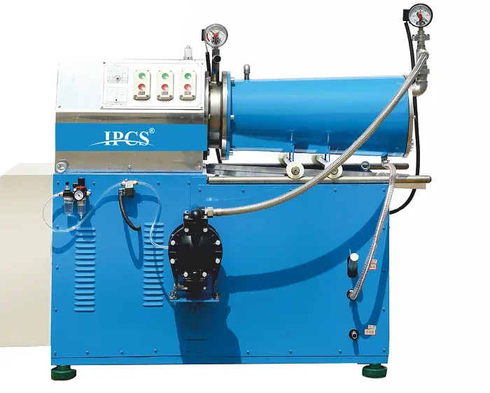 Horizontal bead mill for paint grinding